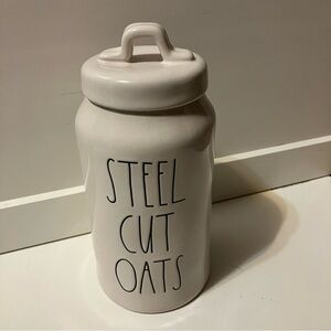 Rae Dunn Steel Cut Oats Canister (New no tags)